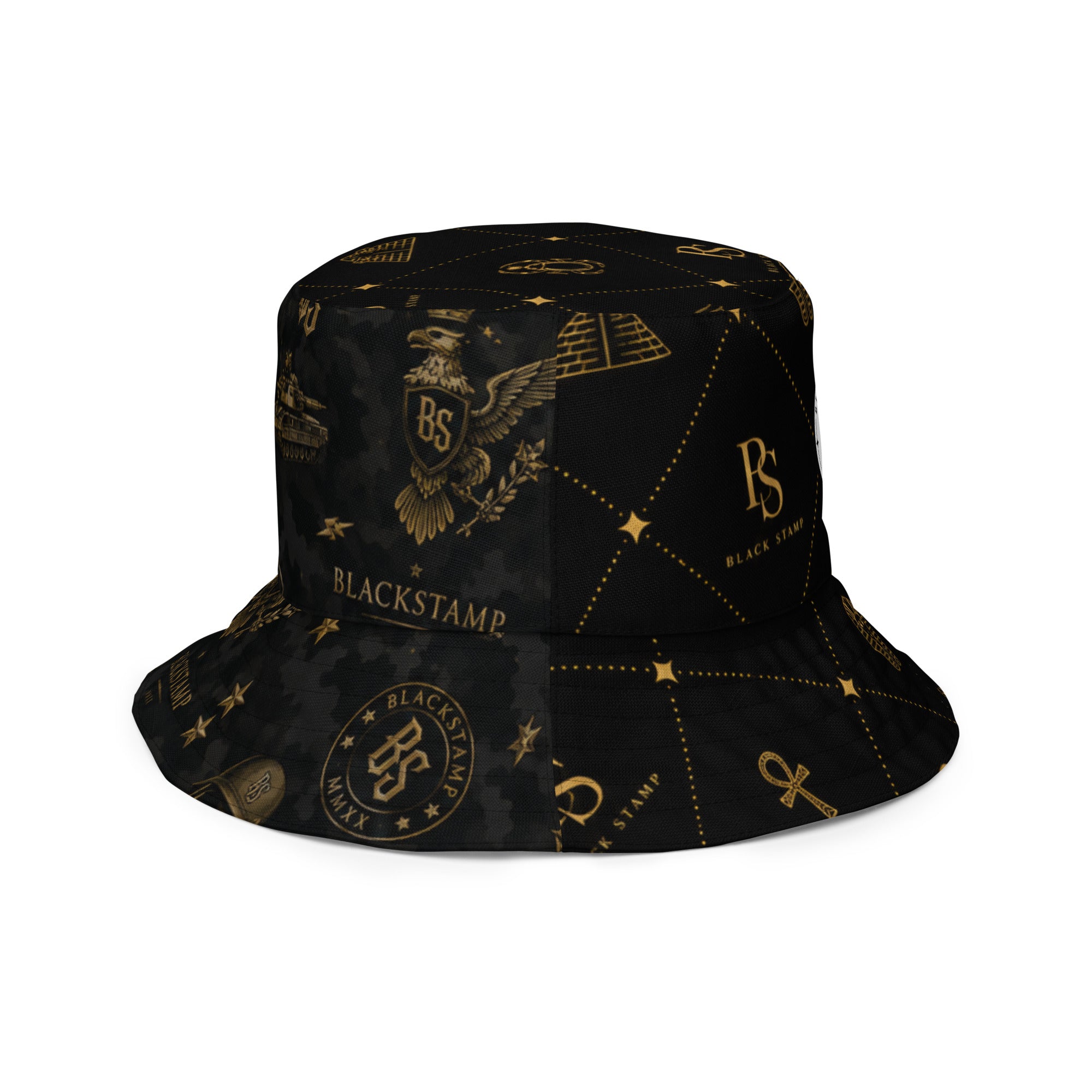 BlackStamp Egptian Mythology Occult bucket hat designer bucket hat, product image 6