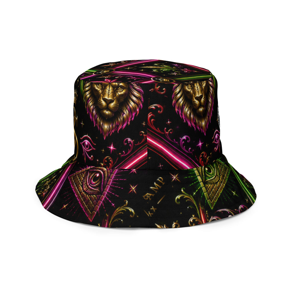 BlackStamp Rastafari Lion Reversible bucket hat designer bucket hat, product image 6