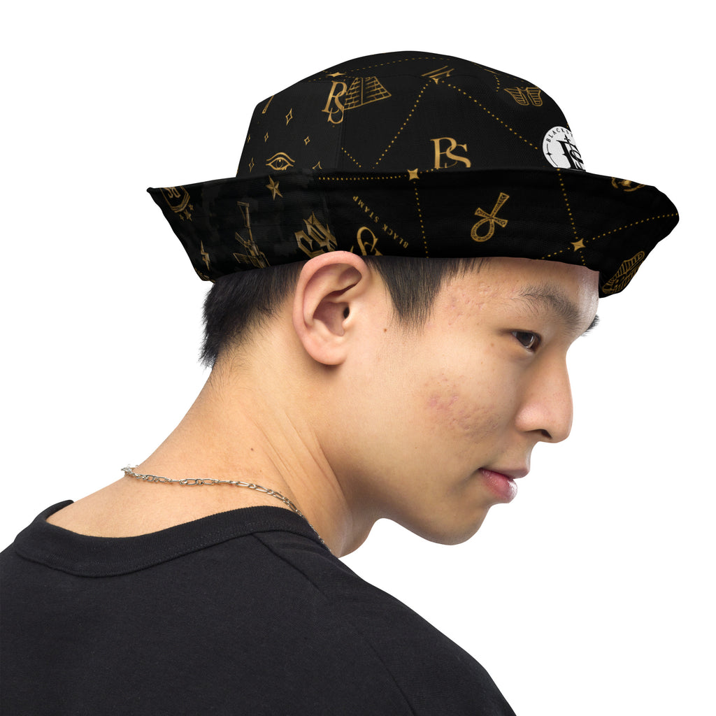 BlackStamp Egptian Mythology Occult bucket hat designer bucket hat, product image 14