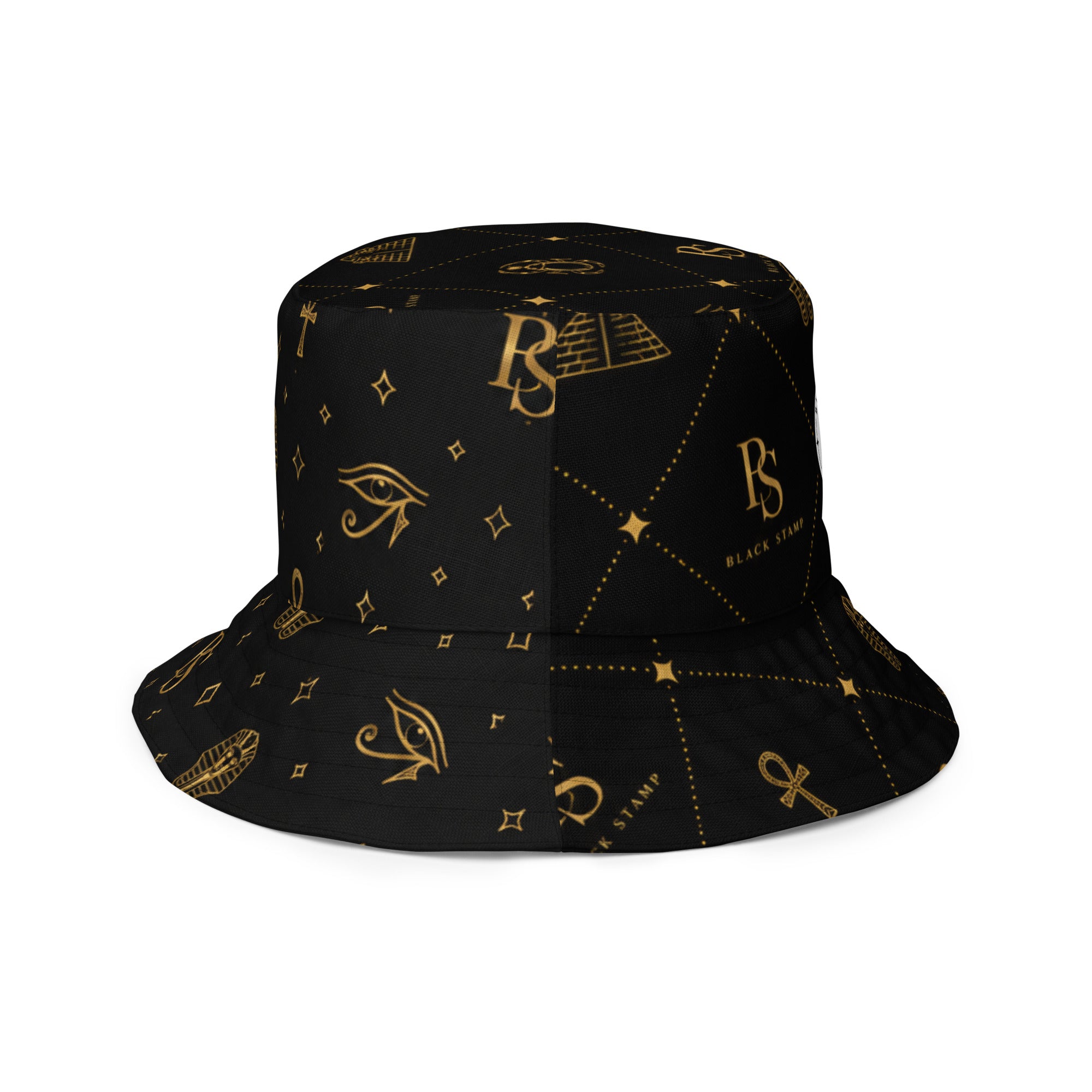 BlackStamp Egptian Mythology Occult bucket hat designer bucket hat, product image 7