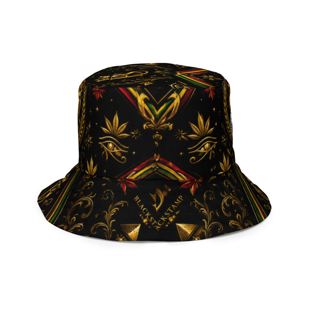 BlackStamp Rastafari Lion Reversible bucket hat designer bucket hat, product image 7