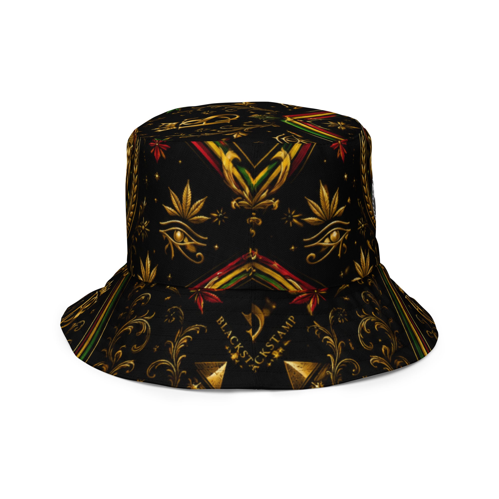 BlackStamp Rastafari Lion Reversible bucket hat designer bucket hat, product image 7