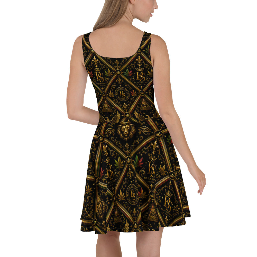 BlackStamp Ancient mythology Skater Dress statement dress, product image 9