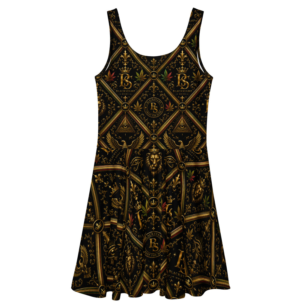 BlackStamp Ancient mythology Skater Dress statement dress, product image 3