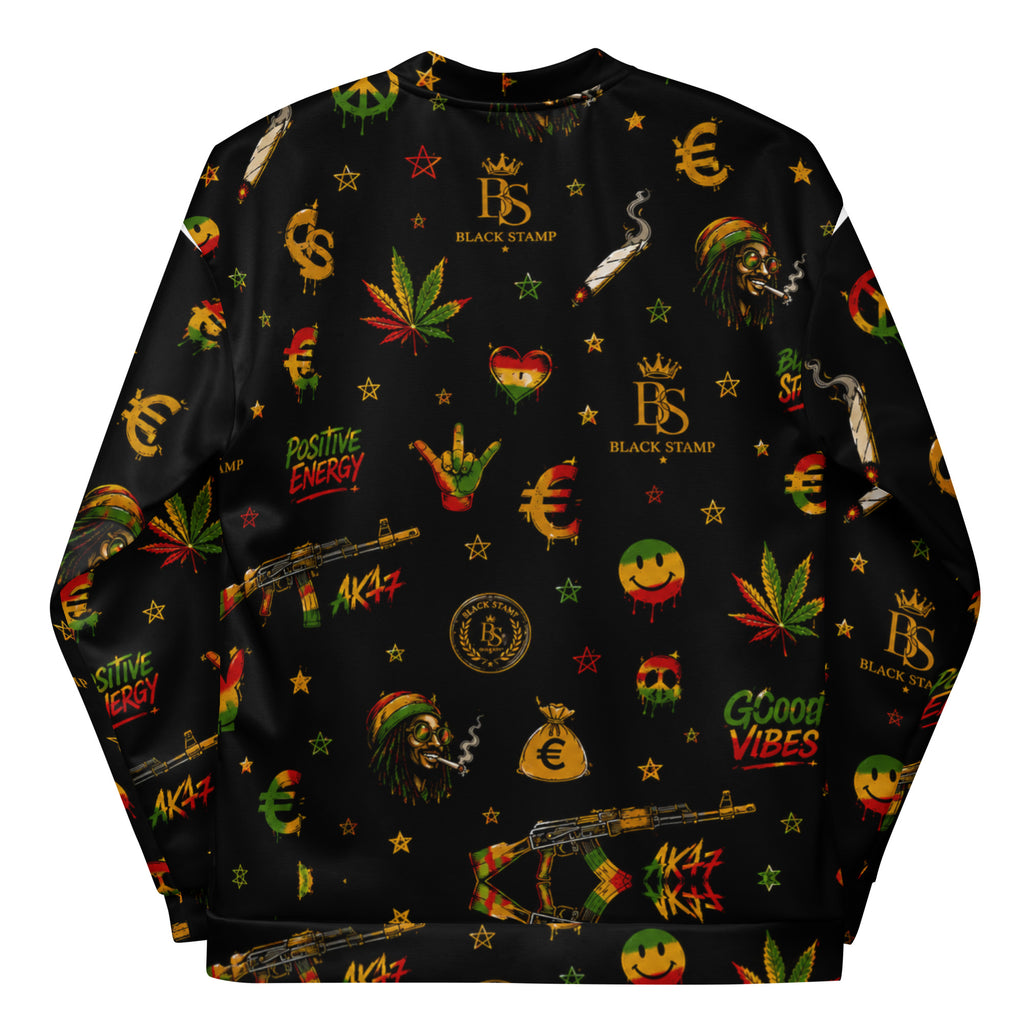 BlackStamp Rastafari Jamaica Bomber Jacket streetwear jacket, product image 6
