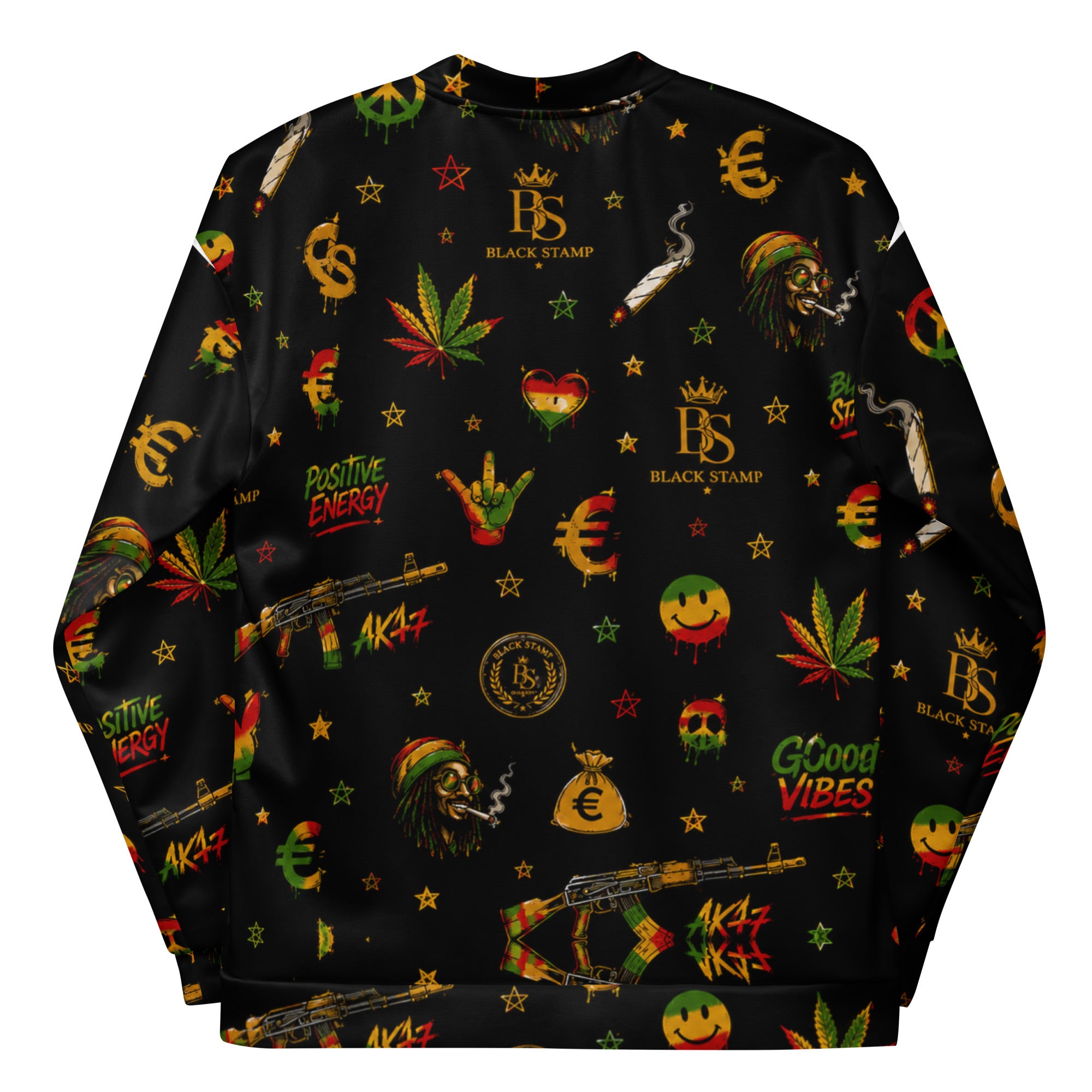 BlackStamp Rastafari Jamaica Bomber Jacket streetwear jacket, product image 6