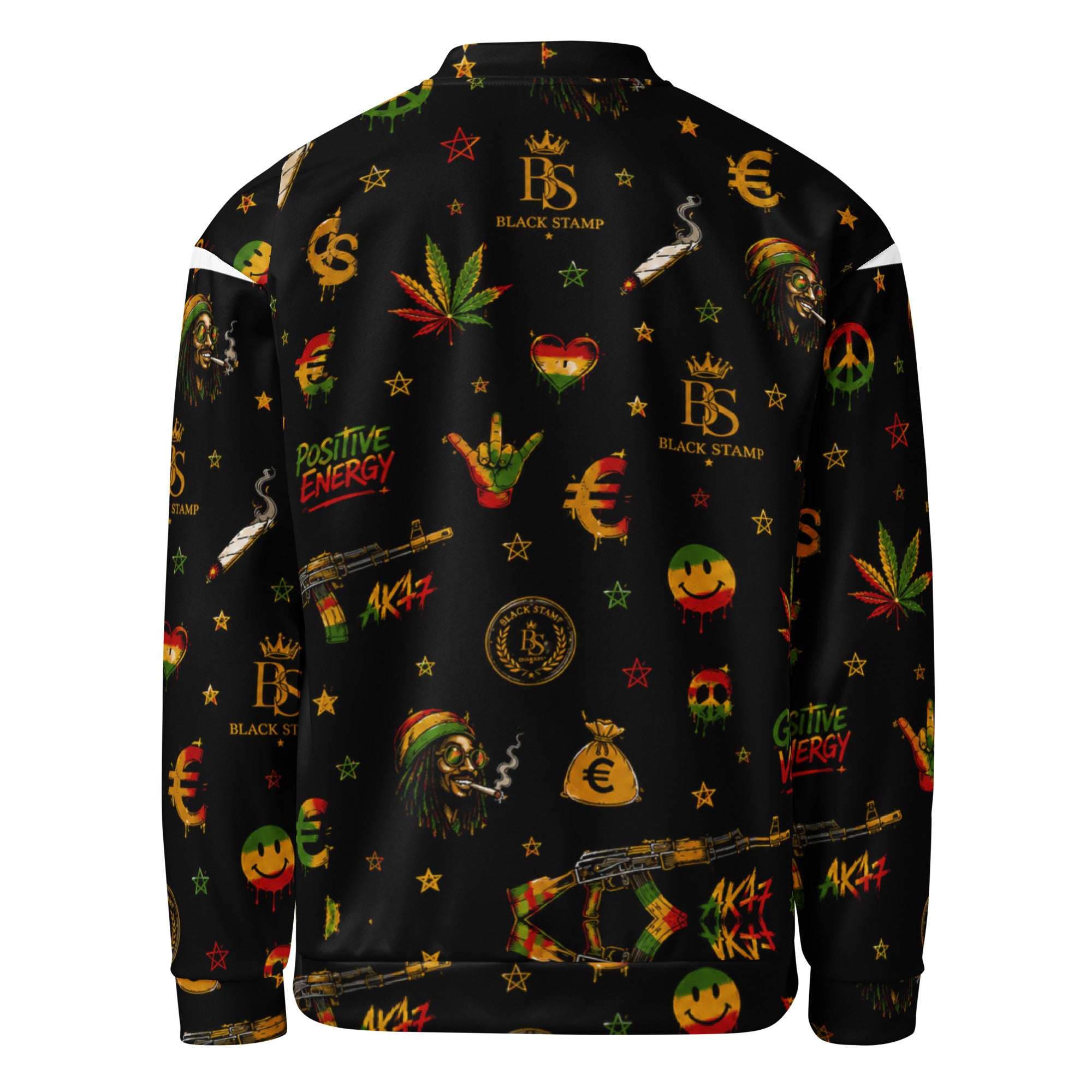 BlackStamp Rastafari Jamaica Bomber Jacket streetwear jacket, product image 3