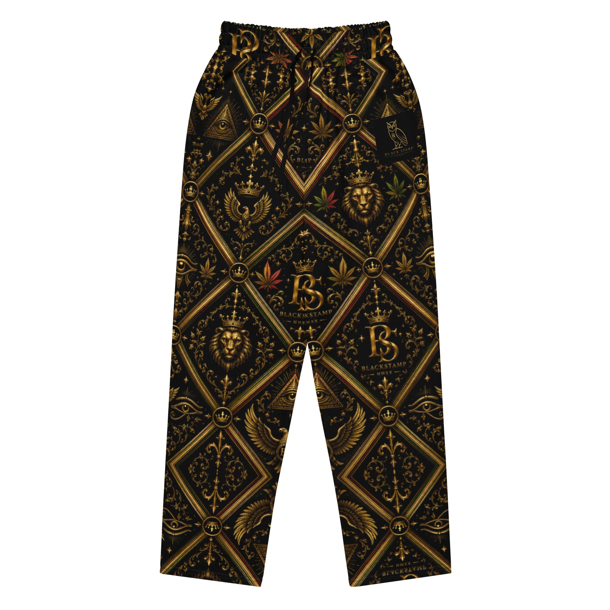 BlackStamp Ancient mythology Wide-leg joggers streetwear joggers, product image 3