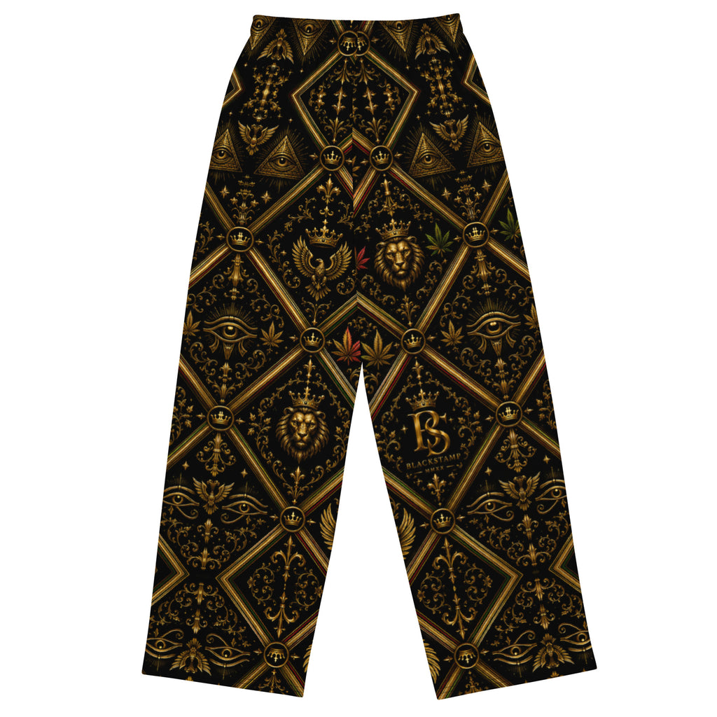 BlackStamp Ancient mythology All-over print unisex wide-leg pants streetwear pants, product image 2
