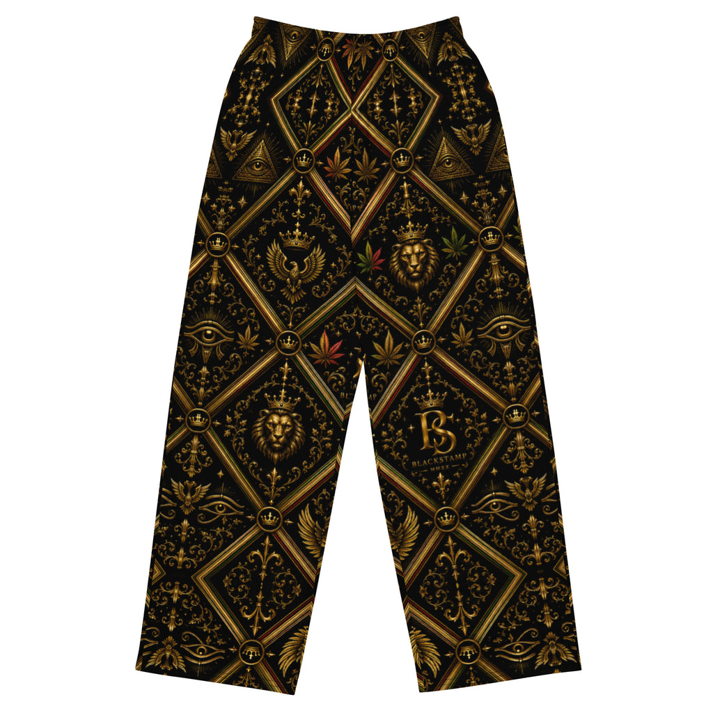 BlackStamp Ancient mythology All-over print unisex wide-leg pants streetwear pants, product image 1