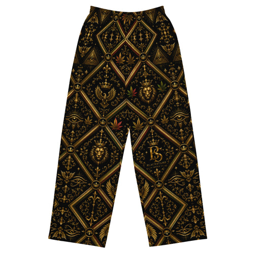 BlackStamp Ancient mythology All-over print unisex wide-leg pants streetwear pants, product image 1