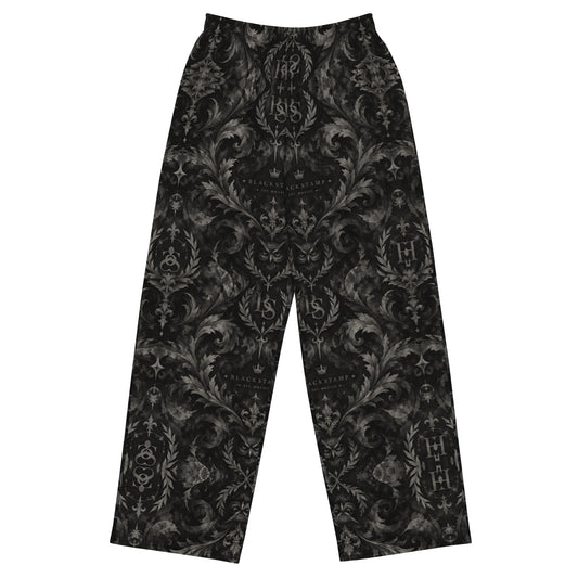 BlackStamp©™ Wide-Leg Pants 002 in Schwarz – Vorderansicht