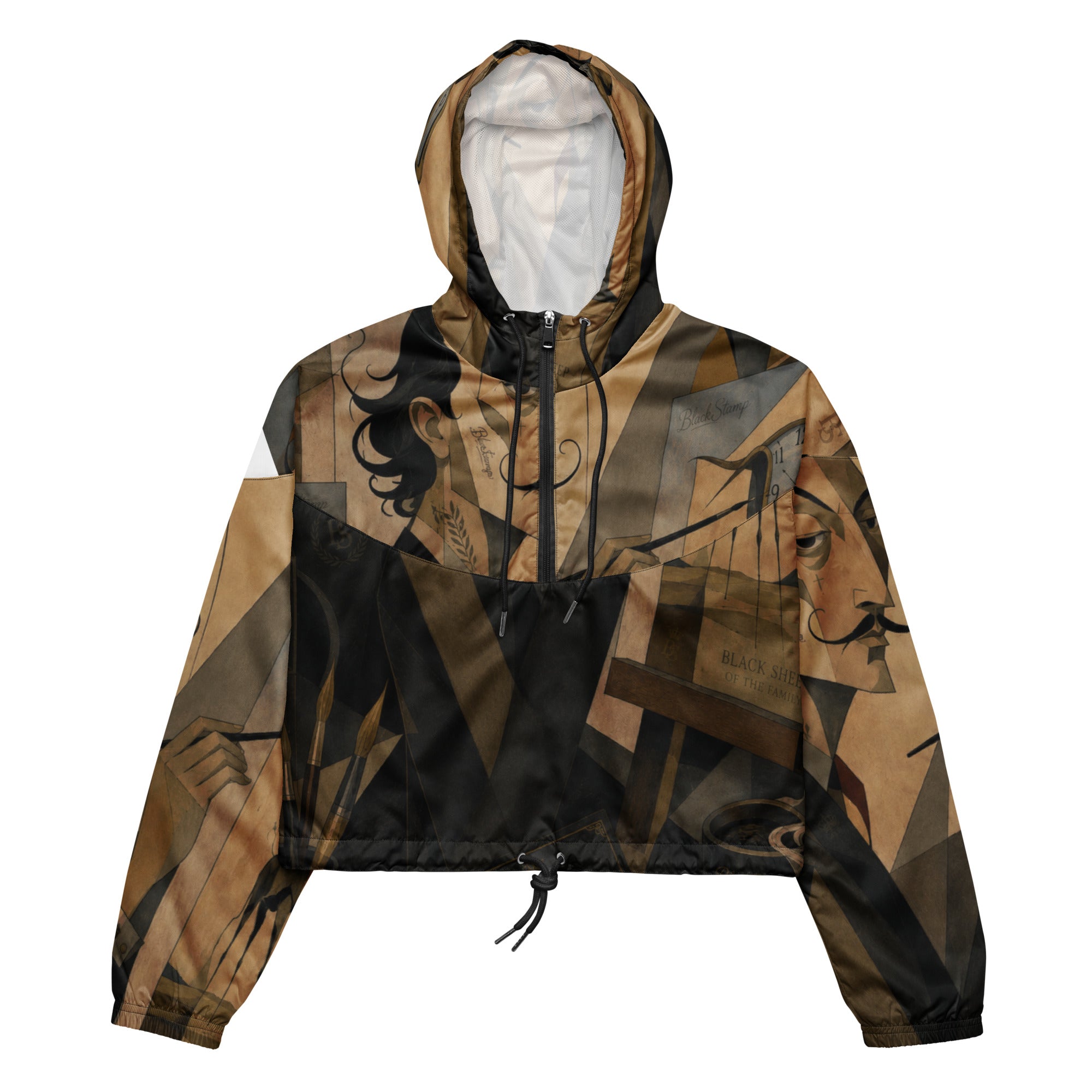BlackStamp Salvadore Dali cropped windbreaker luxury streetwear, product image 1