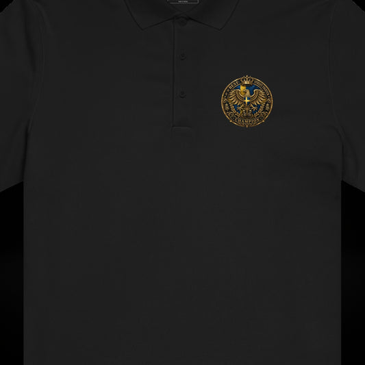 BlackStamp©™ Polo Shirt 002 — artwork detail cropped from the original product image.
