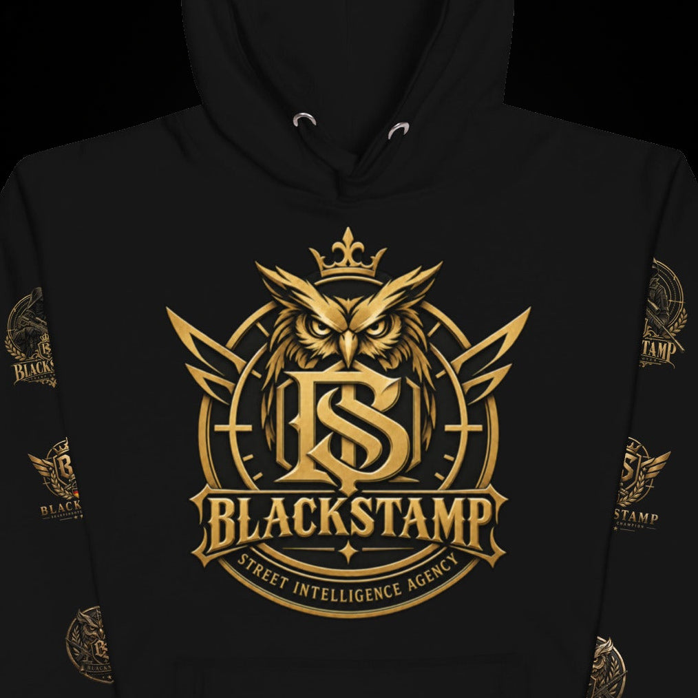 BlackStamp©™ Hoodie 3 — artwork detail cropped from the original product image.