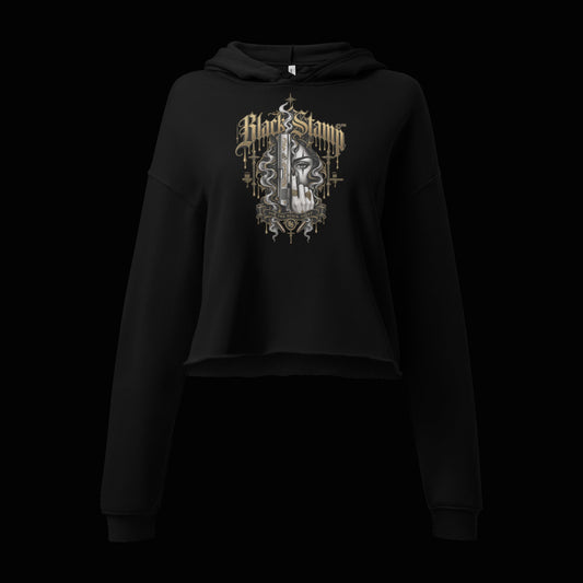 BlackStamp©™ Hoodie 5 — original product on a deep-black studio background.