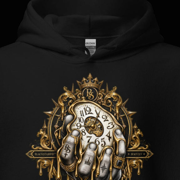 BlackStamp©™ Hoodie 6 — visible construction detail cropped from the original product photograph.