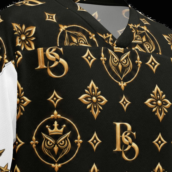 BlackStamp©™ Jersey 4 — visible construction detail cropped from the original product photograph.