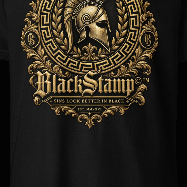 BlackStamp©™ T-Shirt 2 — artwork detail cropped from the original product photograph.