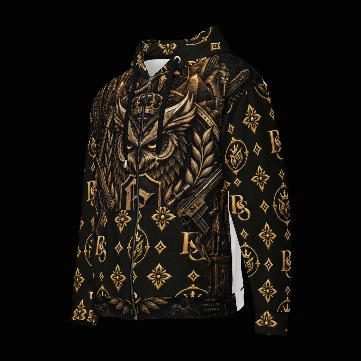 BlackStamp©™ Hoodie 8 — original product on a deep-black studio background.