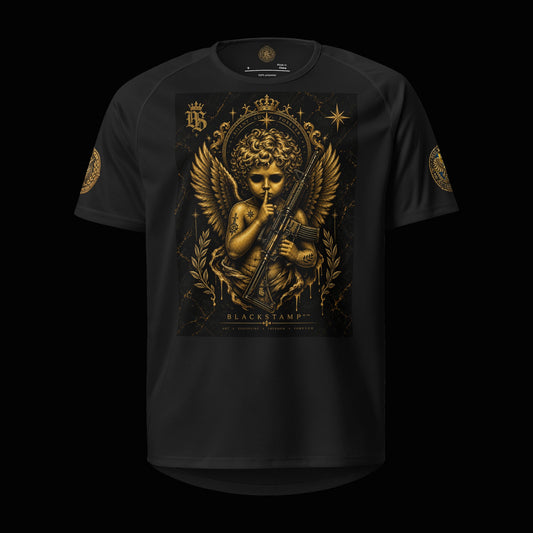BlackStamp©™ Jersey 5 — original product on a deep-black studio background.