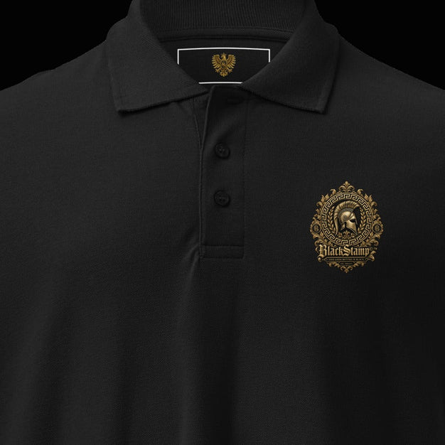 BlackStamp©™ Polo Shirt 2 — visible construction detail cropped from the original product photograph.