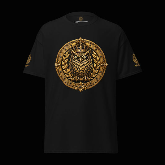 BlackStamp©™ T-Shirt 3 — original product on a deep-black studio background.