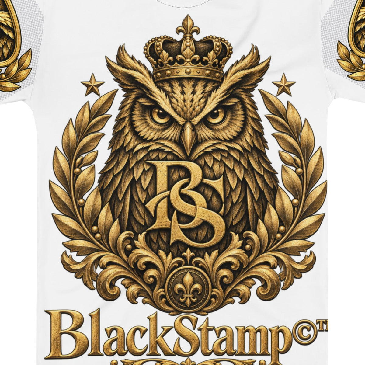 BlackStamp©™ T-Shirt 4 — artwork detail cropped from the original product photograph.