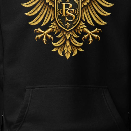 BlackStamp©™ Hoodie 11 — artwork detail cropped from the original product photograph.