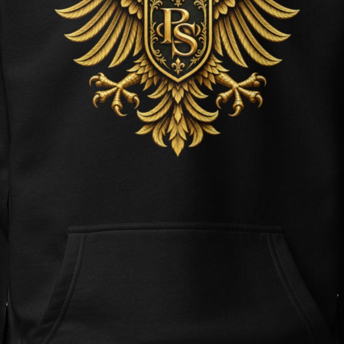 BlackStamp©™ Hoodie 11 — artwork detail cropped from the original product photograph.