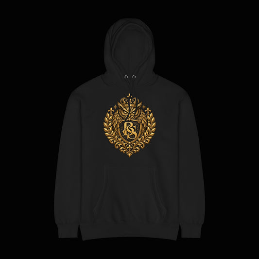 BlackStamp©™ Hoodie 14 — original product on a deep-black studio background.
