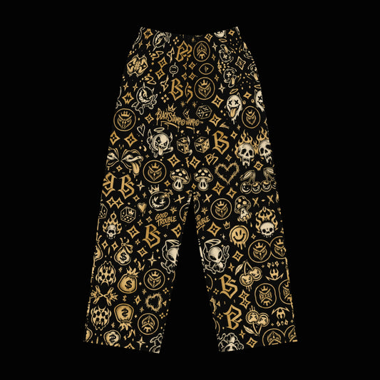 BlackStamp©™ Wide-Leg Pants 2 — original product on a deep-black studio background.
