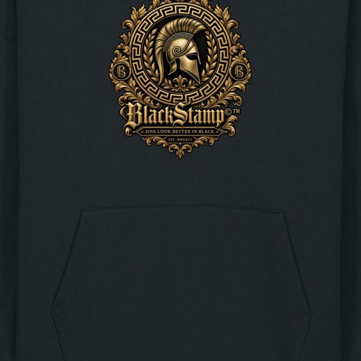 BlackStamp©™ Hoodie 16 — artwork detail cropped from the original product photograph.