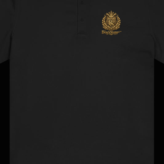 BlackStamp©™ Polo Shirt 3 — artwork detail cropped from the original product photograph.