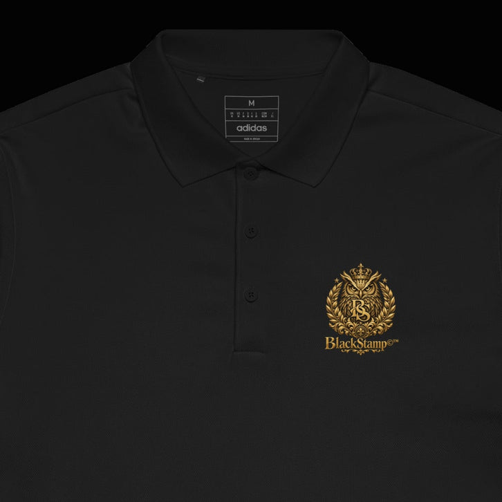 BlackStamp©™ Polo Shirt 3 — visible construction detail cropped from the original product photograph.