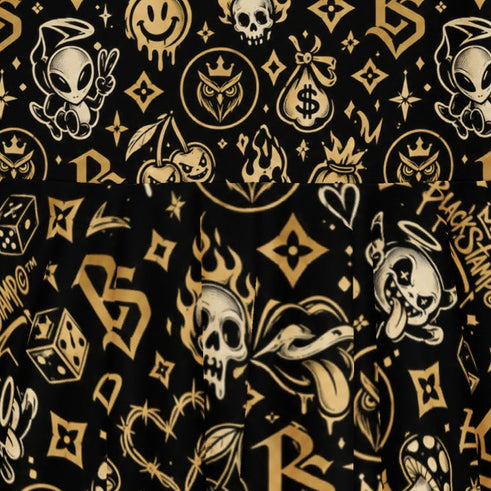 BlackStamp©™ Skater Dress 1 — artwork detail cropped from the original product photograph.