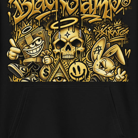 BlackStamp©™ Hoodie 17 — artwork detail cropped from the original product photograph.
