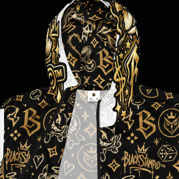BlackStamp©™ Windbreaker 1 — visible construction detail cropped from the original product photograph.