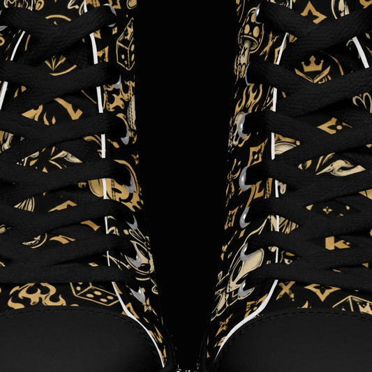 BlackStamp©™ Archive High-Top Canvas Shoes — artwork detail cropped from the original product photograph.