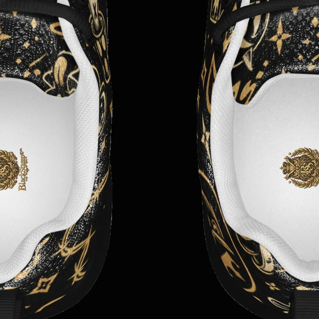 BlackStamp©™ Shadow Athletic Shoes — visible construction detail cropped from the original product photograph.
