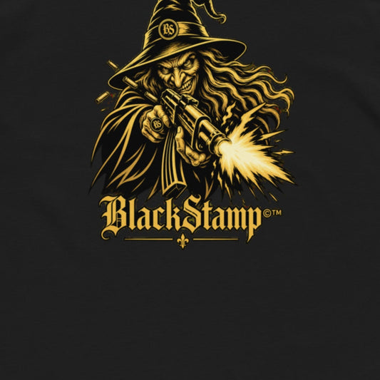 BlackStamp©™ T-Shirt 9 — artwork detail cropped from the original product photograph.