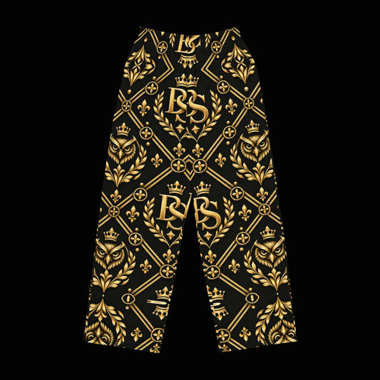 BlackStamp©™ Wide-Leg Pants 3 — original product on a deep-black studio background.