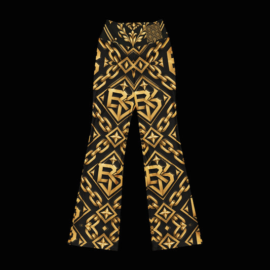 BlackStamp©™ Flare Leggings 3 — original product on a deep-black studio background.