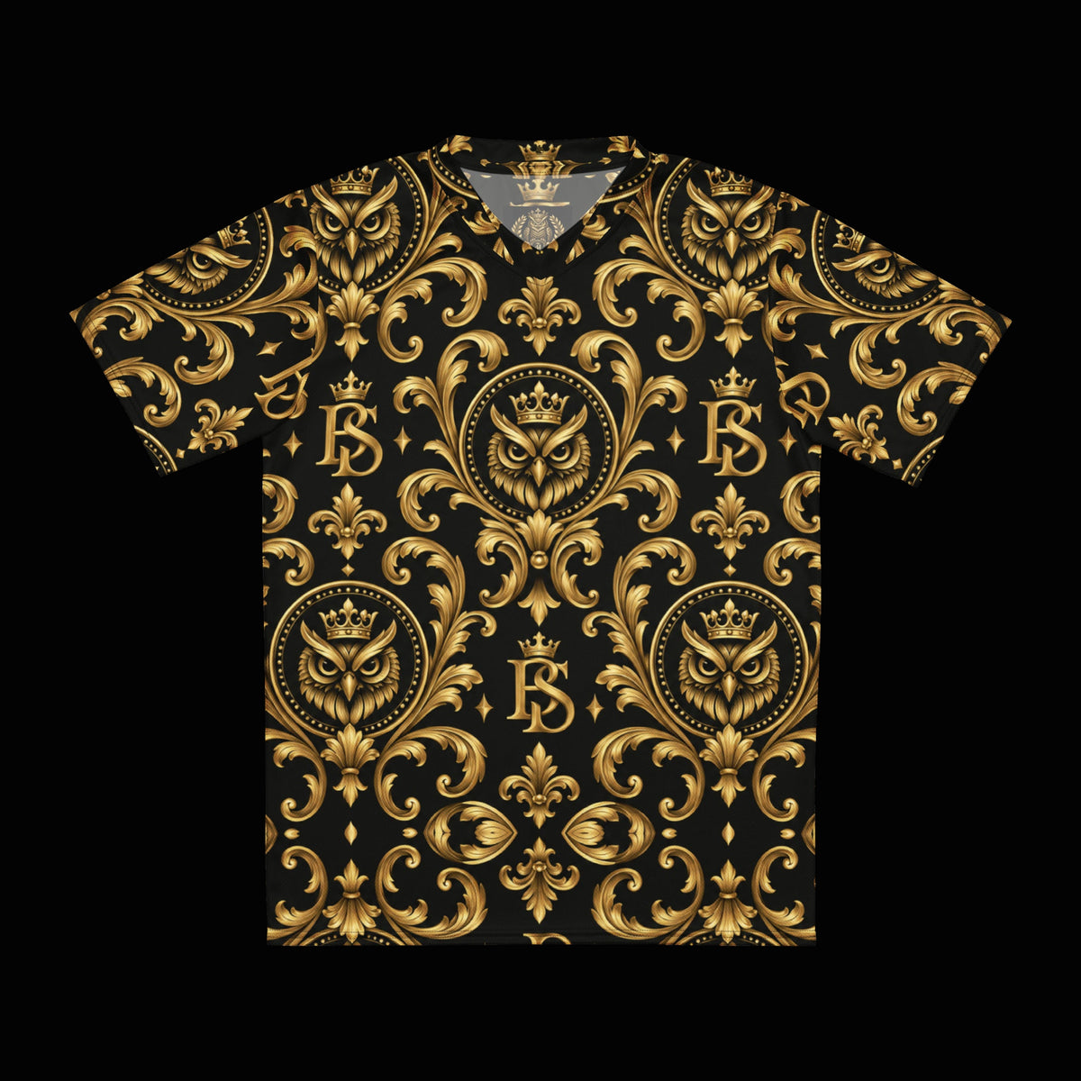 BlackStamp©™ Jersey 7 — original product on a deep-black studio background.