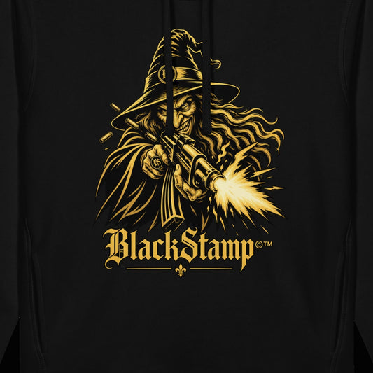 BlackStamp©™ Hoodie 19 — artwork detail cropped from the original product photograph.