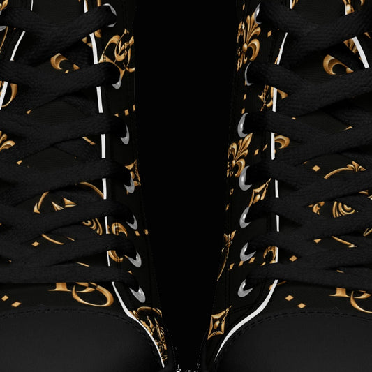 BlackStamp©™ High-Top Canvas Shoes 002 — artwork detail cropped from the original product photograph.