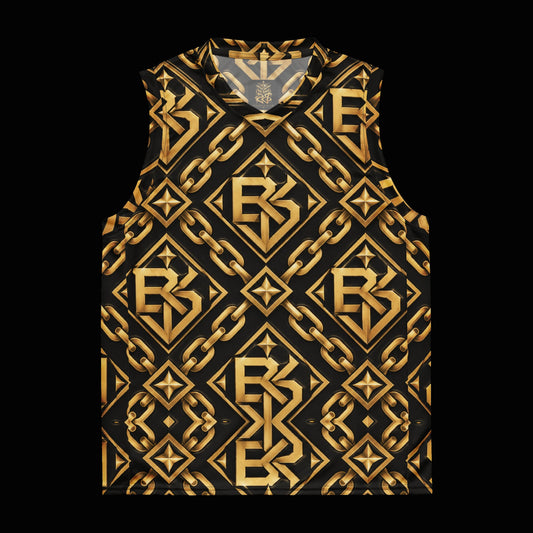 BlackStamp©™ Jersey 8 — original product on a deep-black studio background.