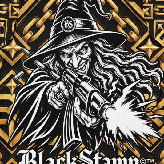 BlackStamp©™ T-Shirt 13 — artwork detail cropped from the original product photograph.