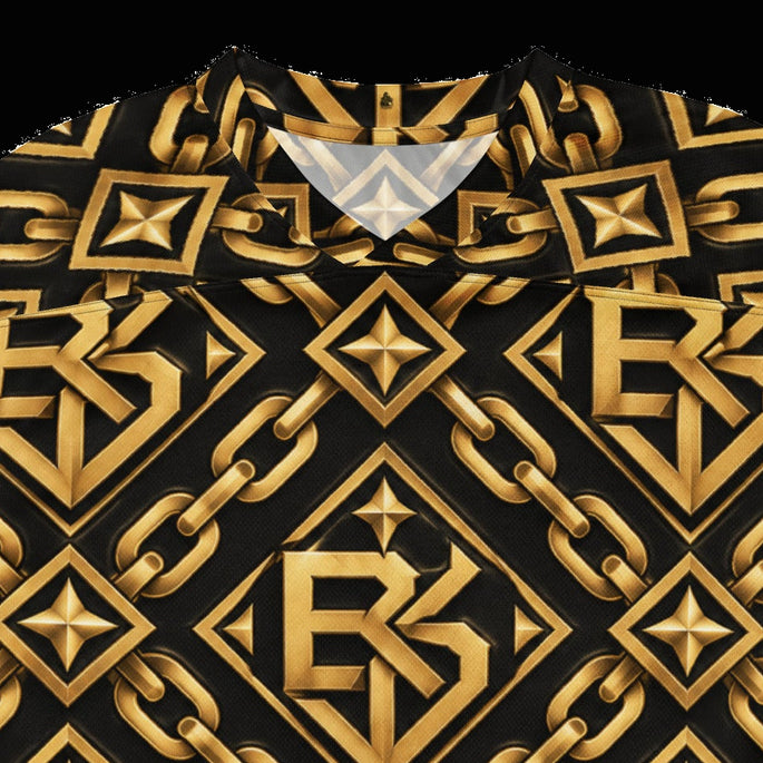 BlackStamp©™ Jersey 10 — visible construction detail cropped from the original product photograph.