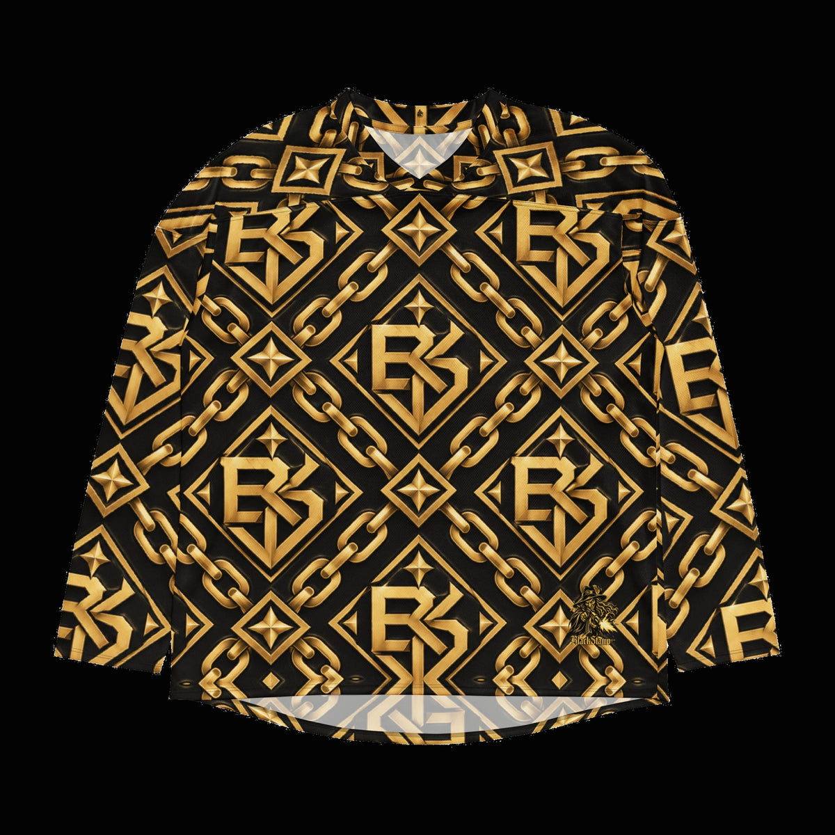 BlackStamp©™ Jersey 10 — original product on a deep-black studio background.